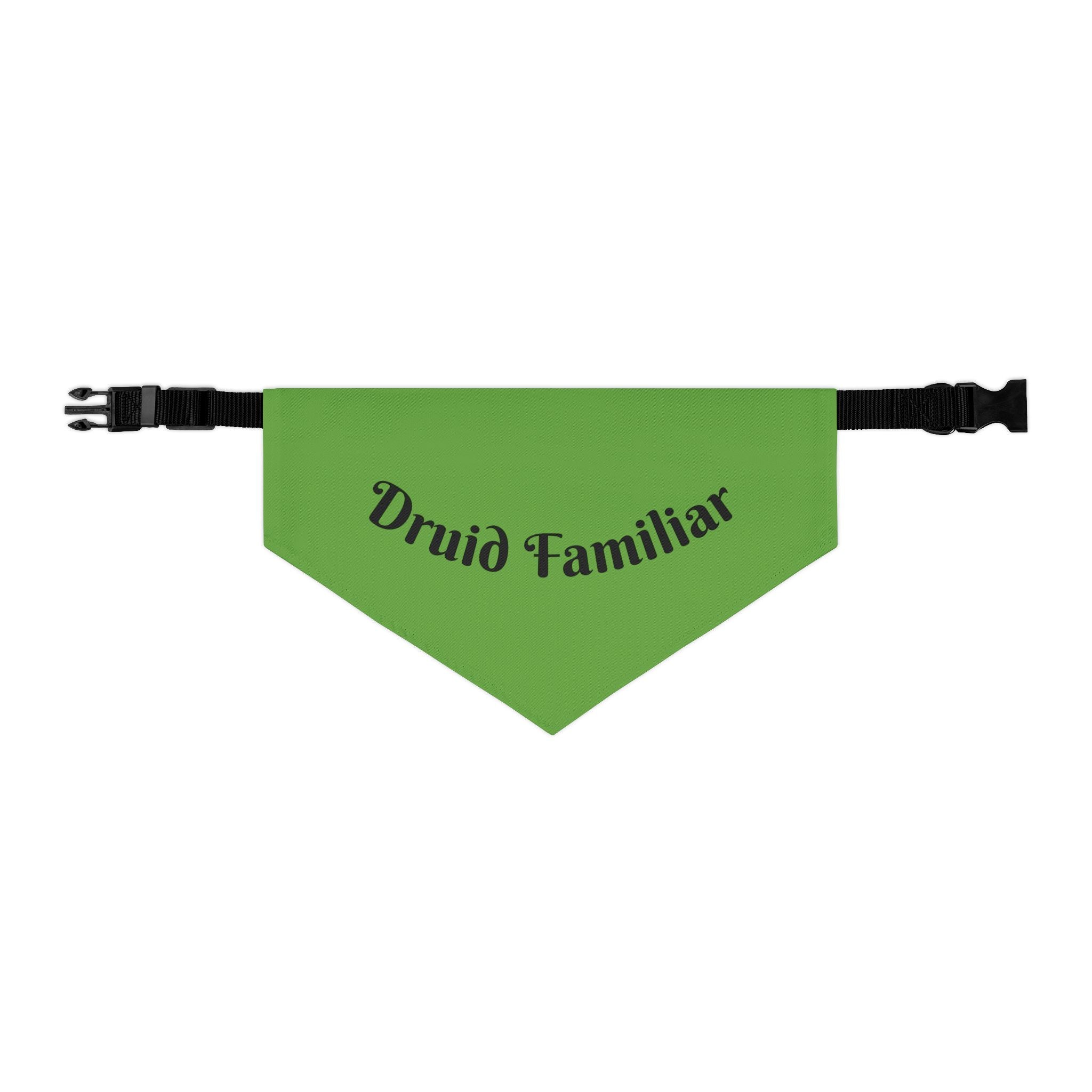 Druid Familiar Pet Bandana Collar | Green Dog Accessory for Festive Occasions