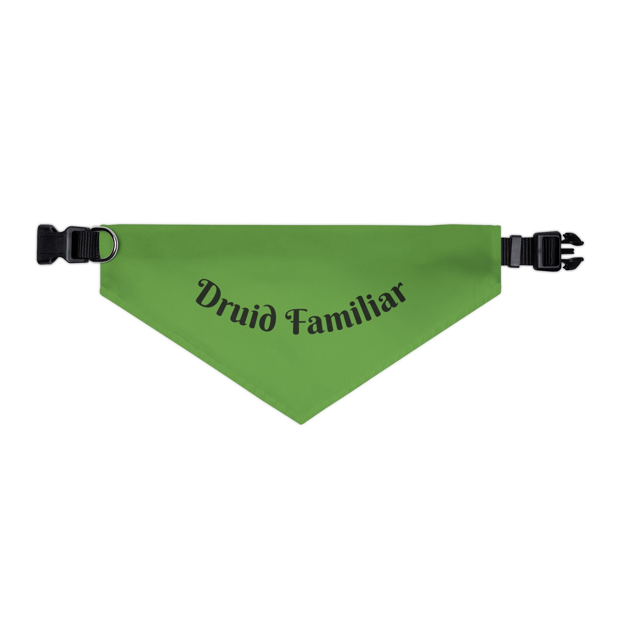 Druid Familiar Pet Bandana Collar | Green Dog Accessory for Festive Occasions