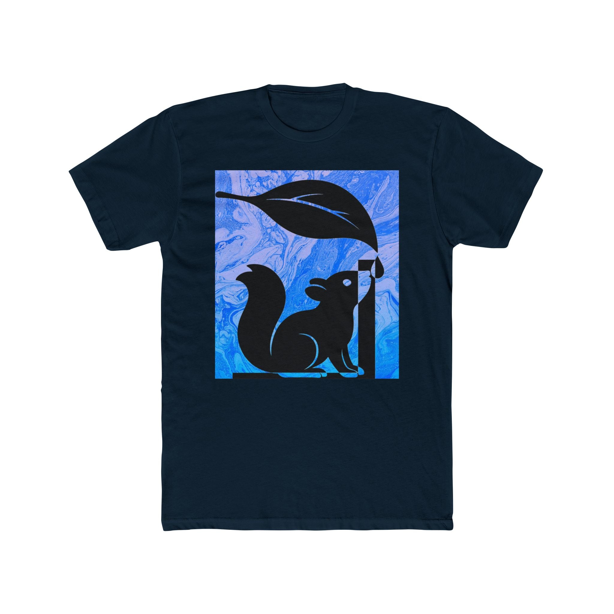 Artistic Squirrel Unisex Cotton Crew Tee - Nature-Inspired Design for Animal Lovers