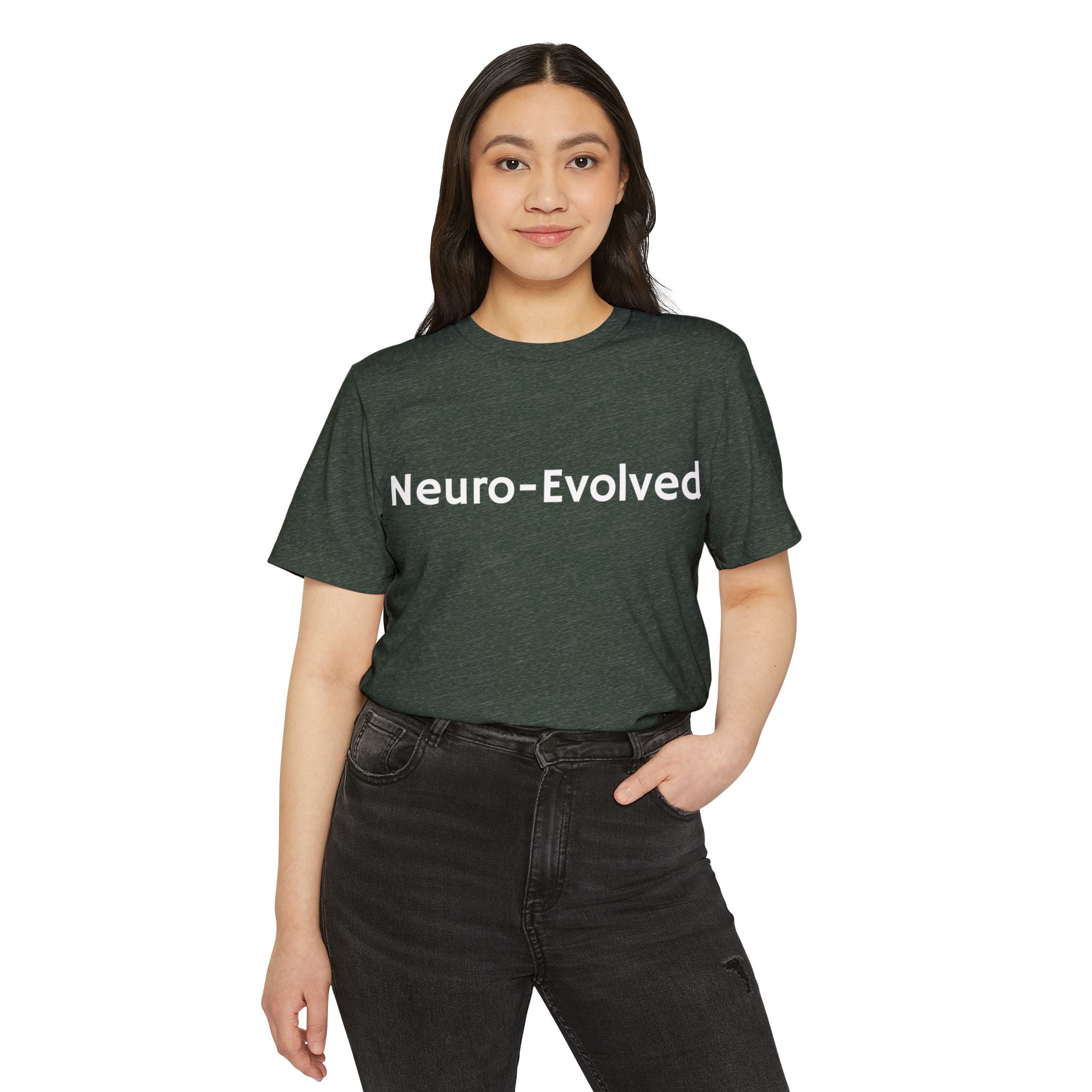 Neuro-Evolved Organic T-Shirt - Eco-Friendly Minimalist Tee, Sustainable Fashion Top, Gift for Earth Lovers, Unisex Casual Wear