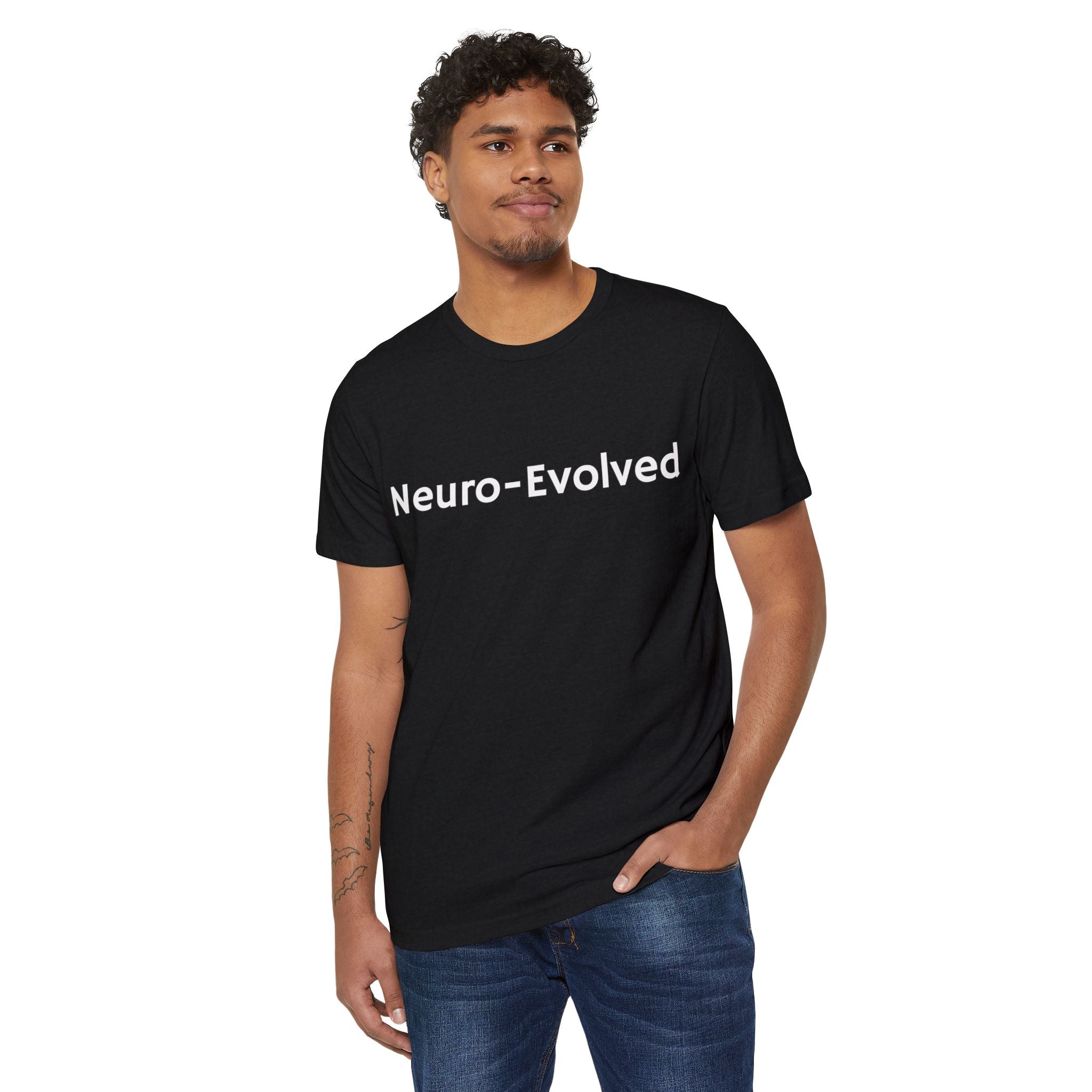 Neuro-Evolved Organic T-Shirt - Eco-Friendly Minimalist Tee, Sustainable Fashion Top, Gift for Earth Lovers, Unisex Casual Wear