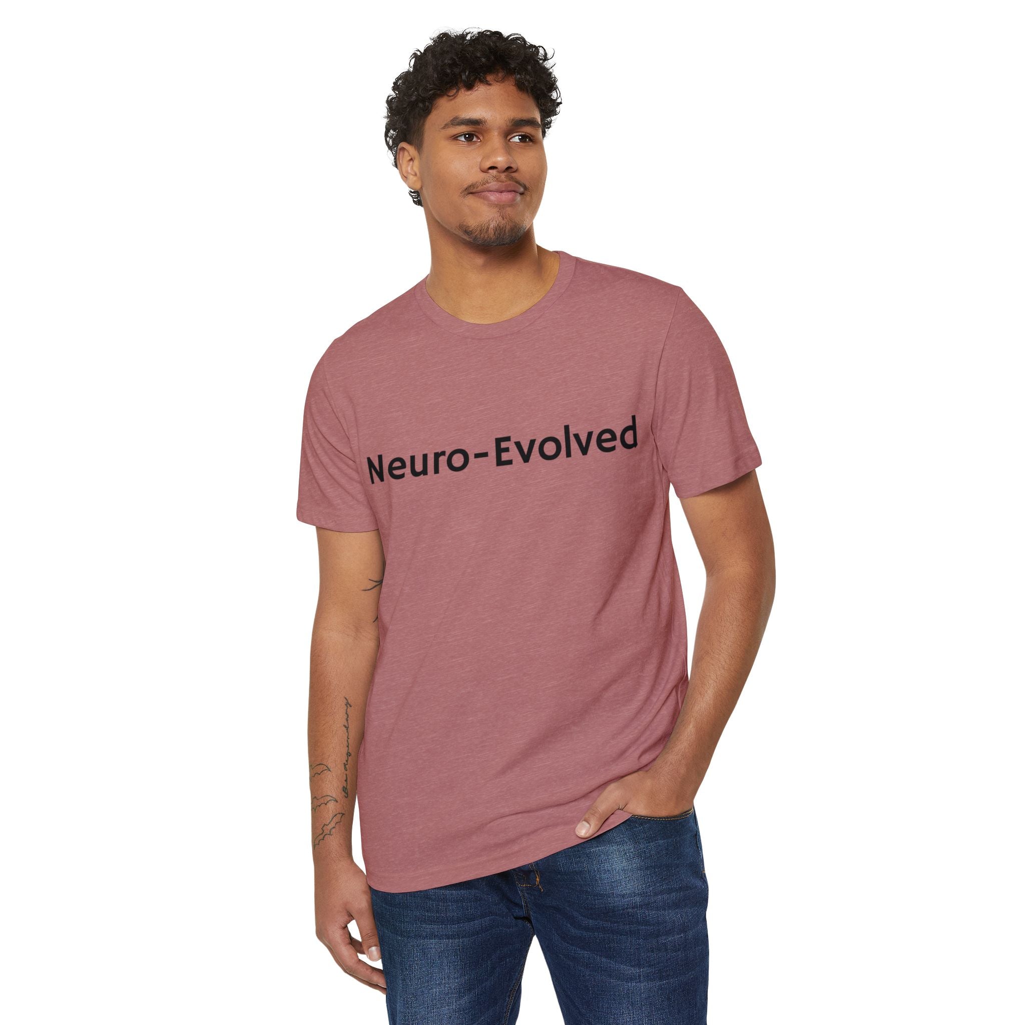 Neuro-Evolved Organic T-Shirt - Eco-Friendly Minimalist Tee, Sustainable Fashion Top, Gift for Earth Lovers, Unisex Casual Wear