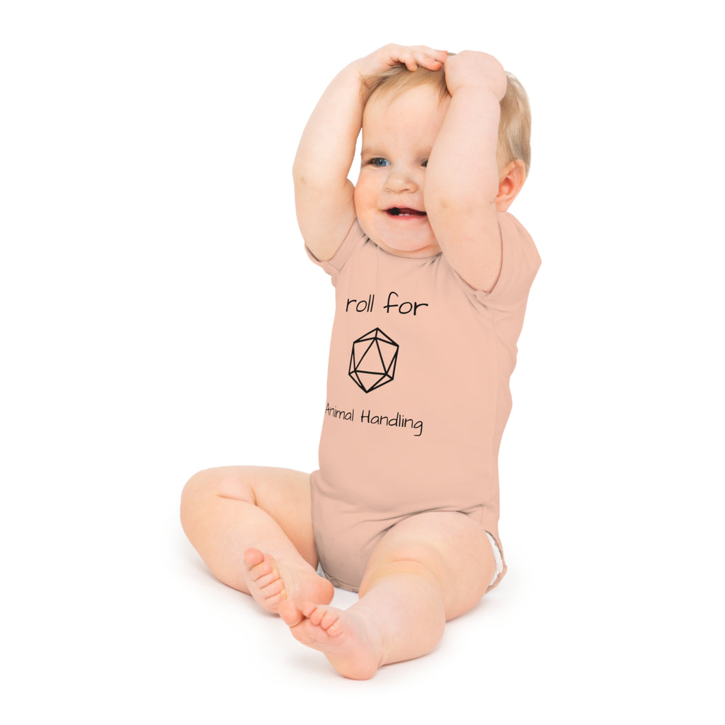 'Roll for Animal Handling' - Cute Baby Bodysuit
