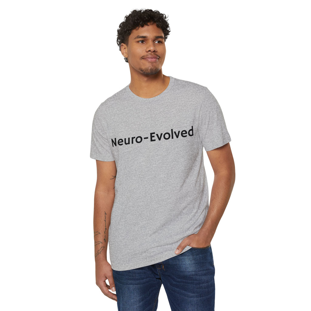 Neuro-Evolved Organic T-Shirt - Eco-Friendly Minimalist Tee, Sustainable Fashion Top, Gift for Earth Lovers, Unisex Casual Wear