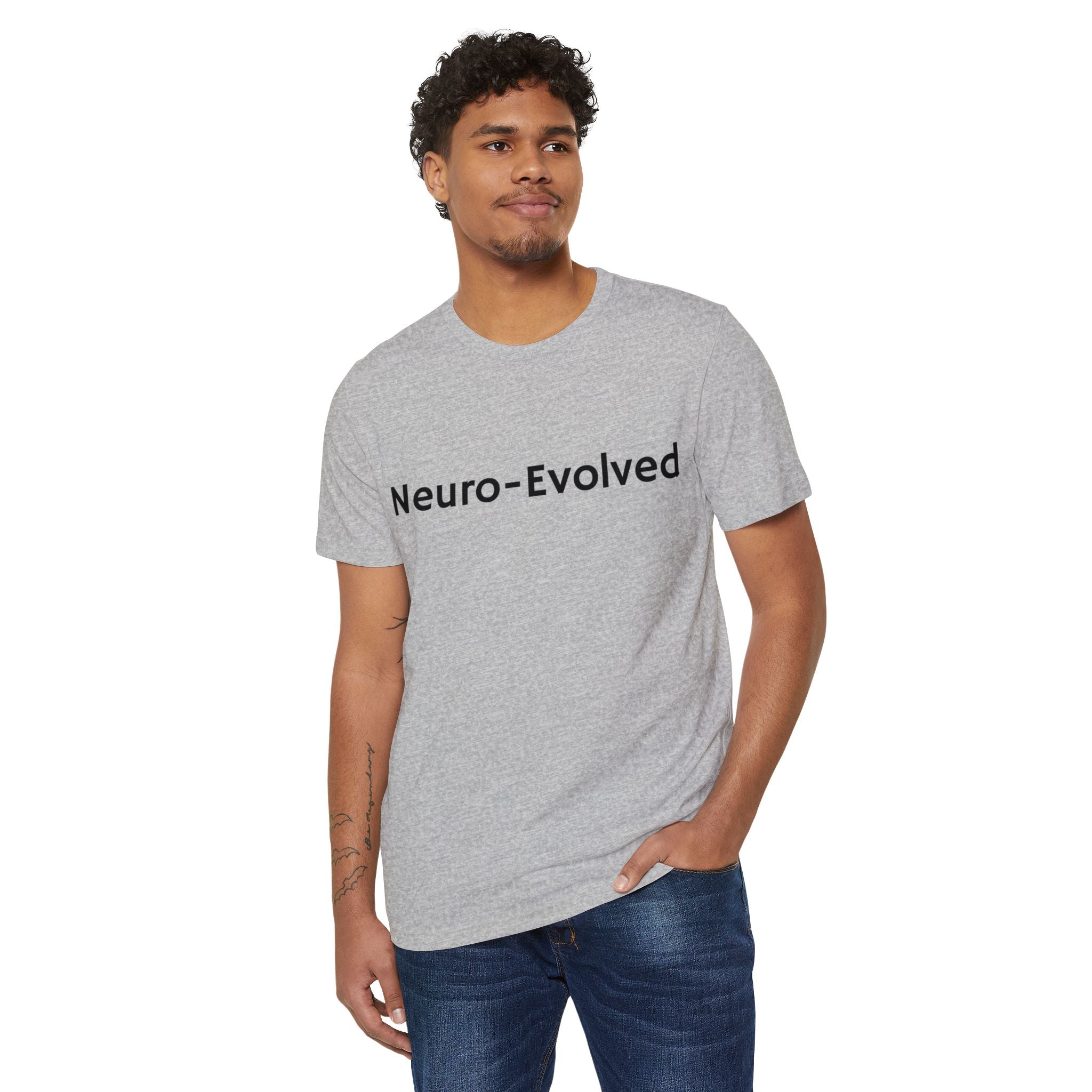 Neuro-Evolved Organic T-Shirt - Eco-Friendly Minimalist Tee, Sustainable Fashion Top, Gift for Earth Lovers, Unisex Casual Wear