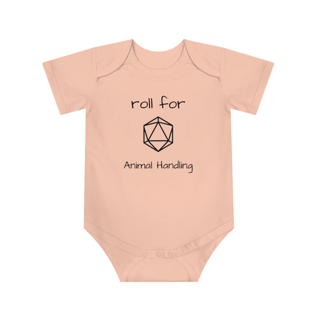 'Roll for Animal Handling' - Cute Baby Bodysuit