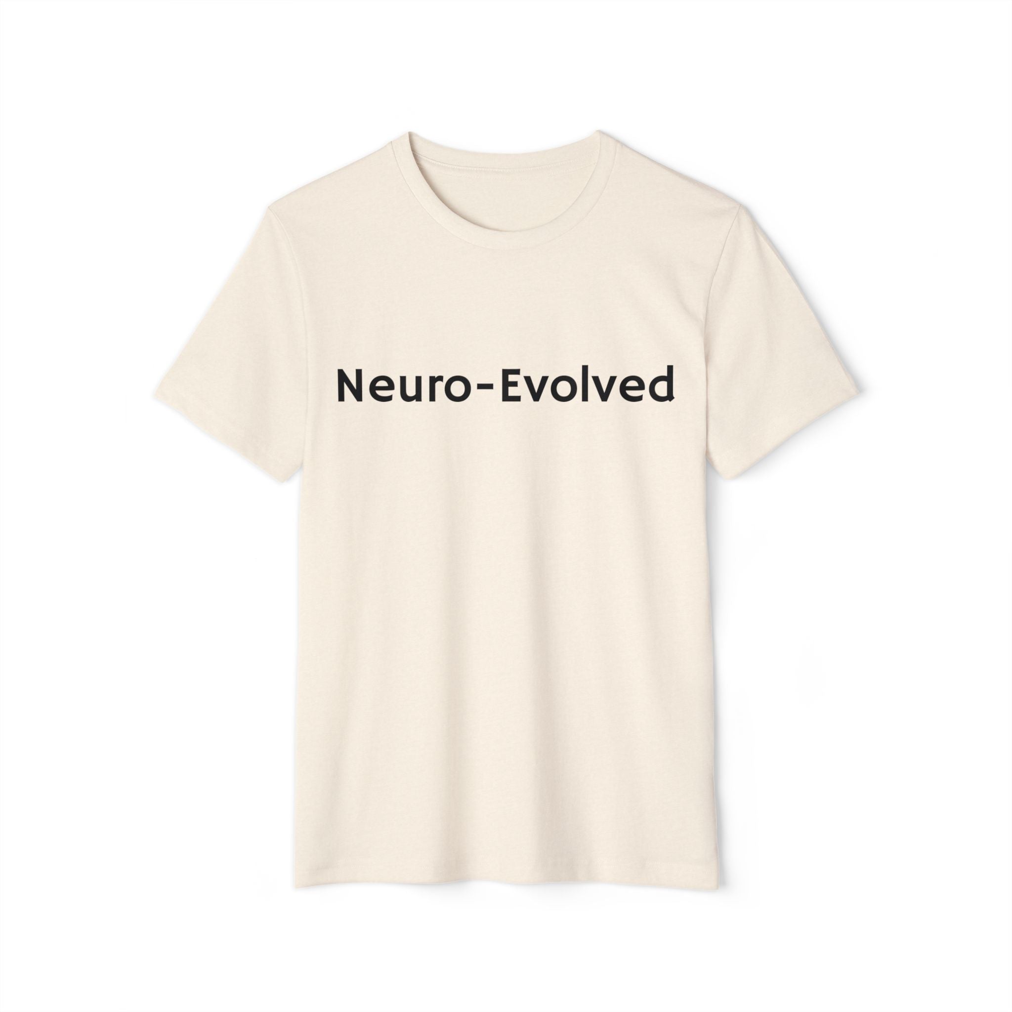 Neuro-Evolved Organic T-Shirt - Eco-Friendly Minimalist Tee, Sustainable Fashion Top, Gift for Earth Lovers, Unisex Casual Wear