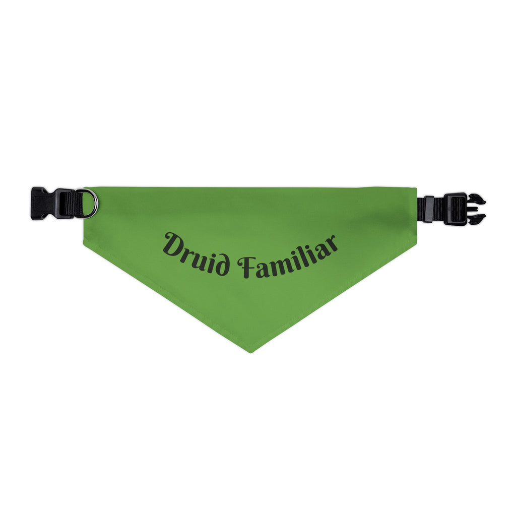 Druid Familiar Pet Bandana Collar | Green Dog Accessory for Festive Occasions