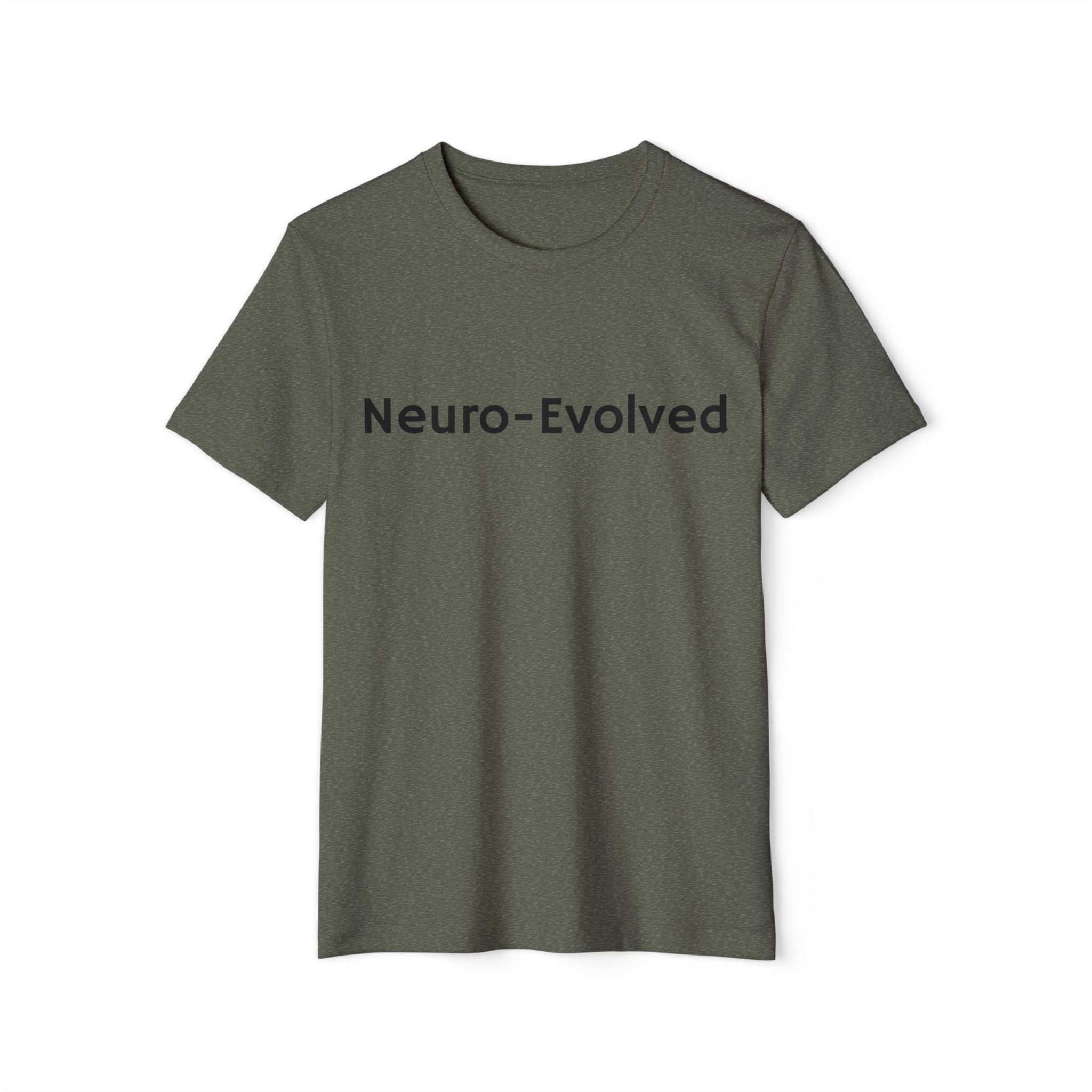 Neuro-Evolved Organic T-Shirt - Eco-Friendly Minimalist Tee, Sustainable Fashion Top, Gift for Earth Lovers, Unisex Casual Wear