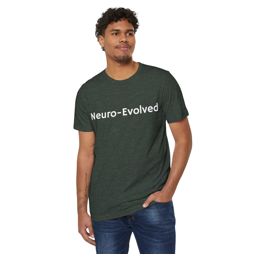 Neuro-Evolved Organic T-Shirt - Eco-Friendly Minimalist Tee, Sustainable Fashion Top, Gift for Earth Lovers, Unisex Casual Wear