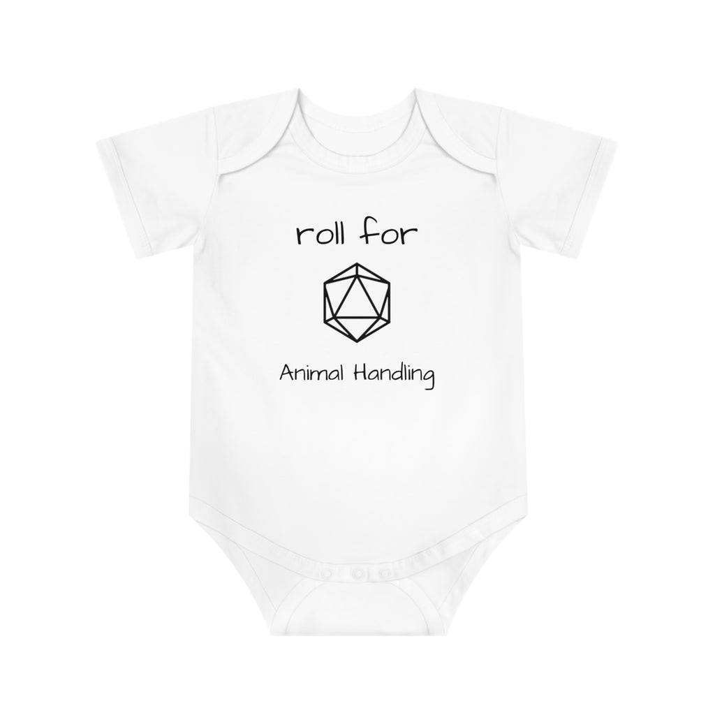 'Roll for Animal Handling' - Cute Baby Bodysuit