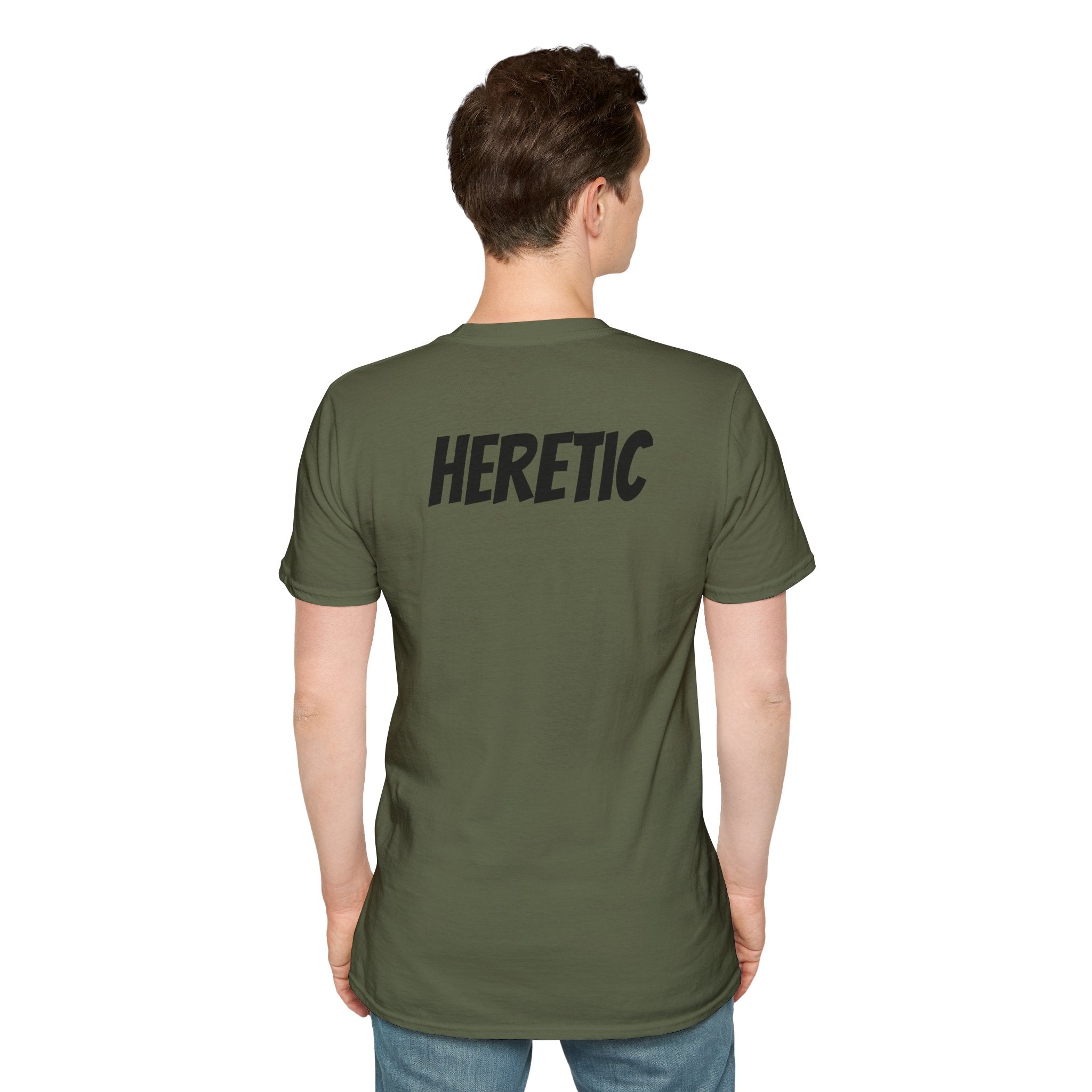 Unisex Softstyle T-Shirt - 'Heretic' Graphic Tee