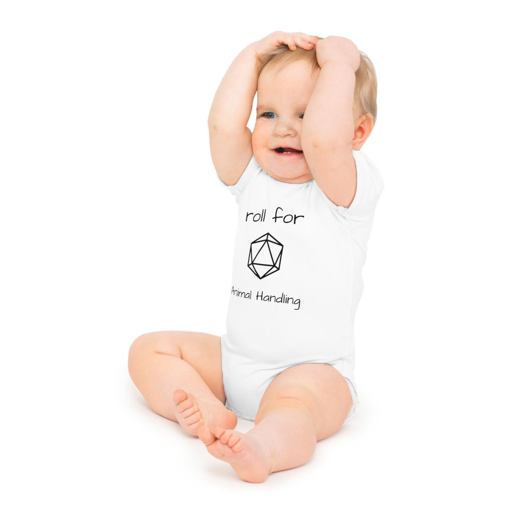 'Roll for Animal Handling' - Cute Baby Bodysuit