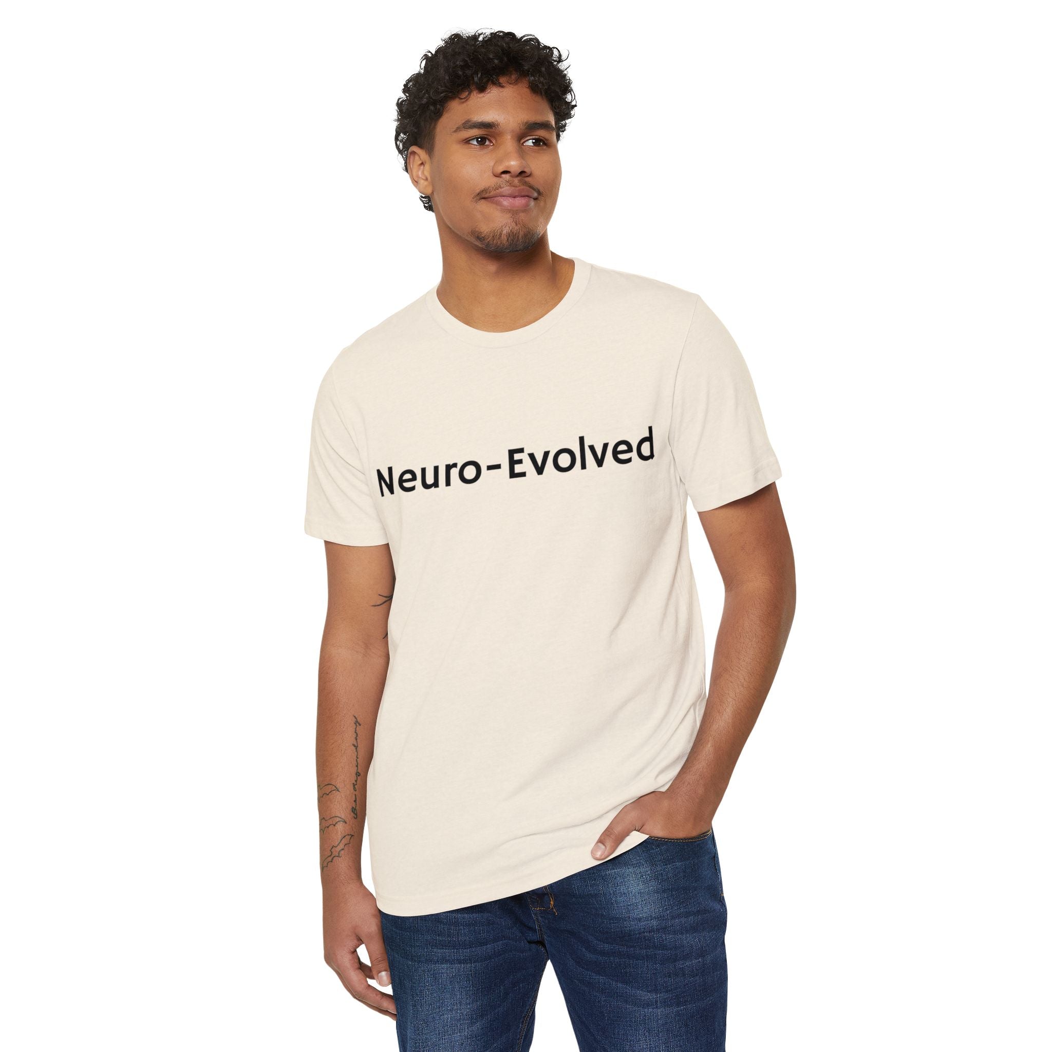Neuro-Evolved Organic T-Shirt - Eco-Friendly Minimalist Tee, Sustainable Fashion Top, Gift for Earth Lovers, Unisex Casual Wear