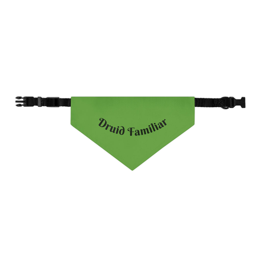 Druid Familiar Pet Bandana Collar | Green Dog Accessory for Festive Occasions